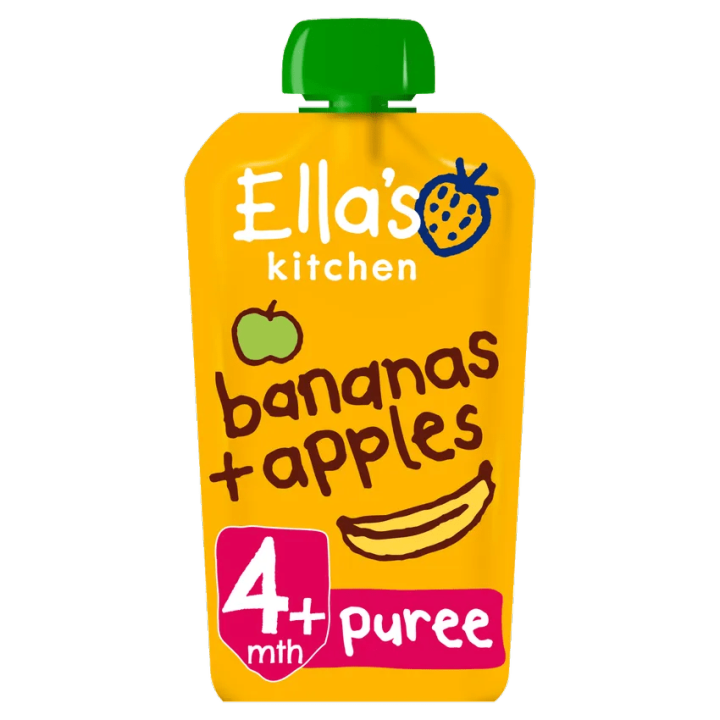 Ella'S Kitchen Organic Banana & Apple Puree 120G
