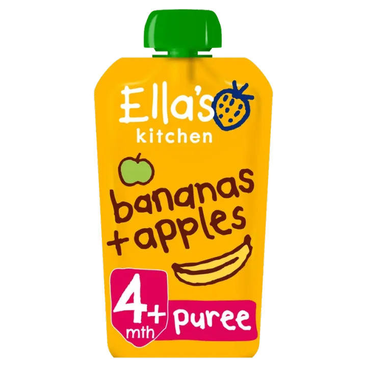 Ella'S Kitchen Organic Banana & Apple Puree 120G