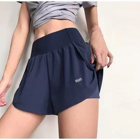 Sports%20Shorts%20for%20Women%20High-Waist%20Quick-Drying%20Breathable%20Double-Layer%20Thin%20Anti-Exposure%20Yoga%20Workout%20Slimming%20Shorts%20Summer%20New%20-%20Image%202