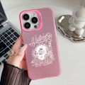 MINISO Hellstar Phone Case For iPhone 16 15 14 13 12 11 Pro Max Independent Metal Button Electroplating Mobile. 