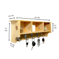 wooden wall decor / key holder / wall shelf / key hanger PWD 111. 