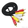 1.5M AV cable RCA cable Triple 3 RCA Composite Audio Video AV Cable. 