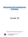 Information and Communication Technology Text Book G10 - English Medium. 