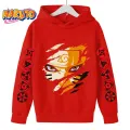 2023 New Naruto Hoodie for Kids Clothes Boys Hoodies Autumn Kids Clothes Kakashi Japanese Anime Boys Sasuke Costume. 