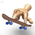 Finger Skateboard with Screwsdriver Props Set -Slip Pad Maple Wood DIY Reduce Pressure. 