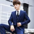 Suit Suit Men's Five-Piece Suit Spring/Summer Business Formal Wear Business Suit Korean Slim Best Man Groom Wedding Suit. 