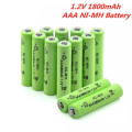 AAA Battery Rechargeable 1800mAh 1.2v-1.5V (One Pair). 