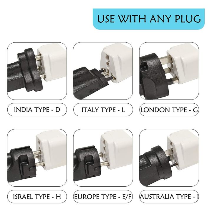 UK Plug Travel Adapter Grounded Universal Plug for US To Class G ...