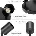 Led GU10 Pendent Lamps 3/4 Head Track Lighting Fixture Surface Mounted LED Spotlight Ceiling Spot Lights for Kitchen Living Room. 
