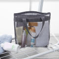 Multifunction Mesh Beach Bag With Zipper Makeup Bag Kids Toys Swimming Pool Storage Bag Quick-Drying Bathroom Organizer. 