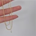 2021 Trend Simple Silver Color Necklace for Women Elegant Clavicle Chain Necklace Casual Jewelry Collier Femme Whole. 
