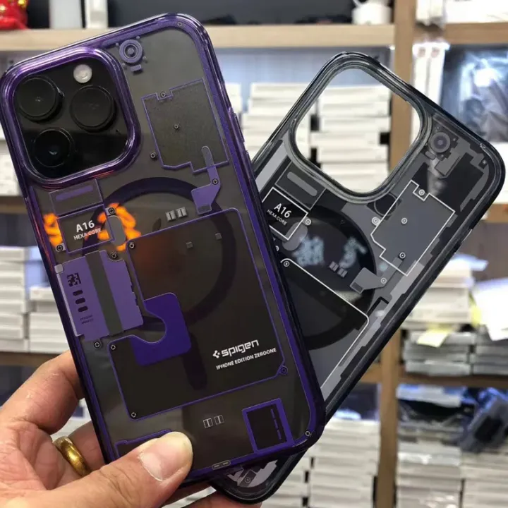 Original%20Spigen%20Ultra%20Hybrid%20Magfit%20ZeroOne%20Case%20For%20iPhone%2012%20Pro%2013%2015%20Pro%20Max%2014%20Plus%20Electronic%20Cover%20Anti-fingerprint%20Case%20-%20Image%202