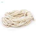 3x 10M Soft Braided Cord Natural Cotton Rope Thread Cord Light Beige 5mm. 