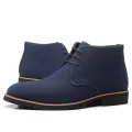 【ALLGOOD】Shoes Man Spring New Fashion Casual Men Ankle Chelsea Boots Male Shoes Cow Suede Leather Slip On Motorcycle Man Bootgy6. 