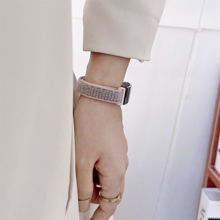 (New)%20For%20Fitbit%20Luxe%20Nylon%20Loop%20Strap%20Watch%20Band%20-%20Image%206