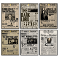 A3/A4 Size Framed Wall posters Vintage Harry Potter Newspaper classic Wall decorations. 