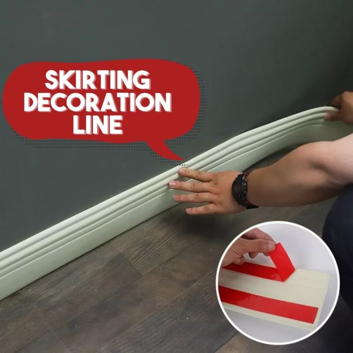 String Line For Skirting 【Miga Plaza】10CM Wide 3D Wall Skirting / Skirting Dinding / Wall ...