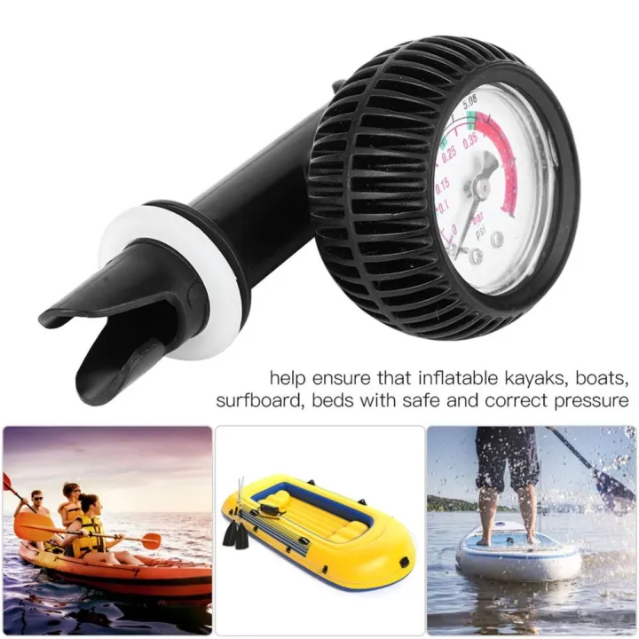 Ideal 0~5 PSI Air Pump Pressure Gauge Black Color 1.5 Meter Dial Safety ...