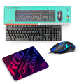 RGB Keyboard, Mouse, Twolf TF-200 Gaming Bundle + Turbogear TC09 Gaming Bundle + L11 Mouse Pad. 