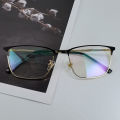 【BestGO】Photochromic Transition Eyeglasses / Computer Anti Radiation / Blue Light Coated Lens Trending Design High Quality Full Metal Frame Optical Eyewear Metal Hinges Eyeglass. 