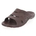 Samsons Men Toe Rings Slippers Brown. 