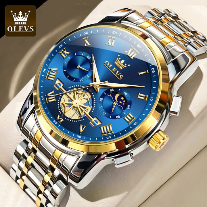 OLEVS%20Luxury%20Watch%20for%20Man%20Quartz%20Sports%20Men%20Watch%20Waterproof%20Luminous%20Stainless%20Steel%20Chronograph%20Men's%20Watches%20Clock%20Blue%20-%20Image%203