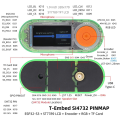 T-Embed SI4732 ESP32-S3 Digital Radio Dev Board AM/FM SW/LW Rotary Encoder TFT MIC Audio TF Card. 