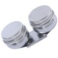 Stainless Steel Pot Brush Cleaning Tool Double Dipper Oil Painting Container Artists Palette Cup Drawing Pigment Holder. 