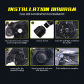 Car LED Projector Headlight Laser Beam H4. 