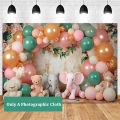 210X150cm Children'S Animal Birthday Background Cloth Balloon Photography Background Cloth Decor Easy Install Easy to Use , C. 