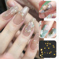 1 Bottle Nail Metal Rivets Punk Gold Silver Flat Bottom Nail Art Decorations 3D Metal Bead Or Nail Designs Manicure Charm. 