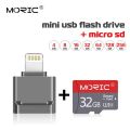 GRAY】 mini Usb Drive For iPhone 5S 6 6Plus 7 7S 8 X & iPad Pendrive USB/Lightning Disk On Key 128GB 64GB 32GB. 