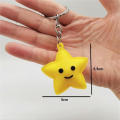Moon And Star Keychain PVC Keychain Soft Rubber Keychain Cute Keychains Smiling Sun Keychain Souvenir Keychains. 