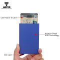 Rfid Smart Wallet Card Holder Metal Thin Slim Men Women Wallets Pop Up Minimalist Wallet Small Black Purse Vallet Walets For Men. 