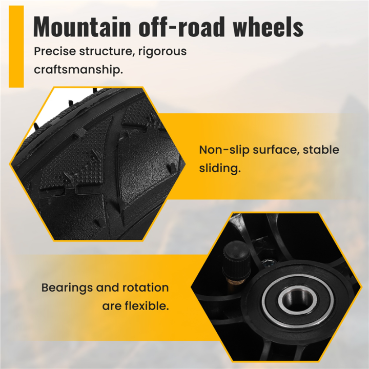 8%20Inch%20Off%20Road%20Wheel%20Pneumatic%20Rubber%20Mountain%20Wheels%20Kit%20for%20DIY%20Skateboard%20/Scooter/ROTATING%20-%20Image%205