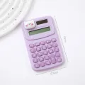 8 Digits Cute Mini Portable Digit Calculator Stationery Office Supplies Small Cartoon Animal Cartoon Cute Calculator Candy Color Kawaii Learning Tools. 