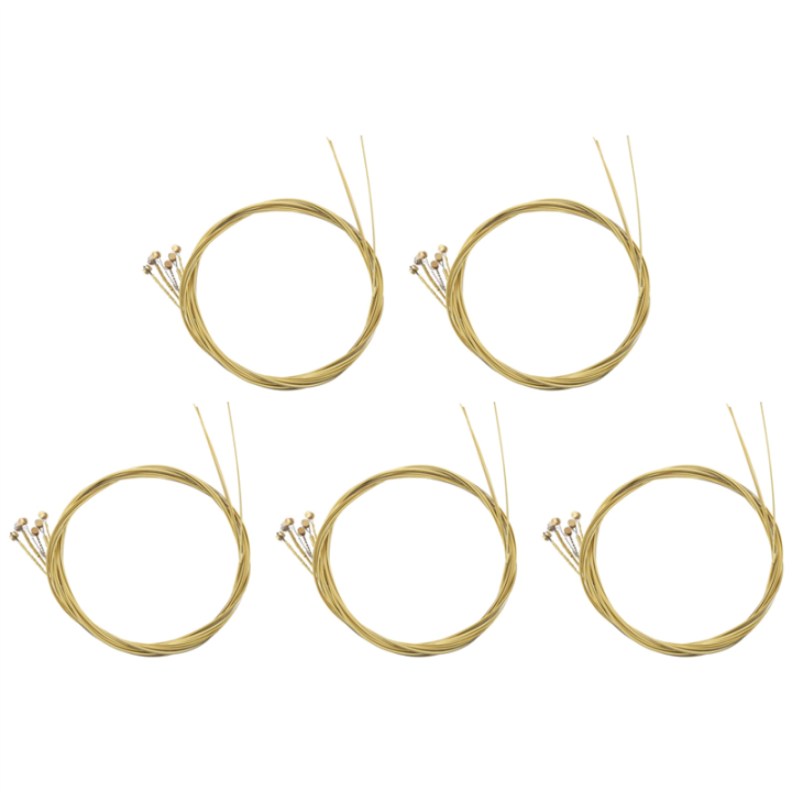 30 Pcs Steel Strings Replacement for Acoustic Guitar New Silver+Brass