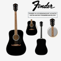 Fender FA-125 Dreadnought Acoustic Guitar(Black)With Fender Cover. 