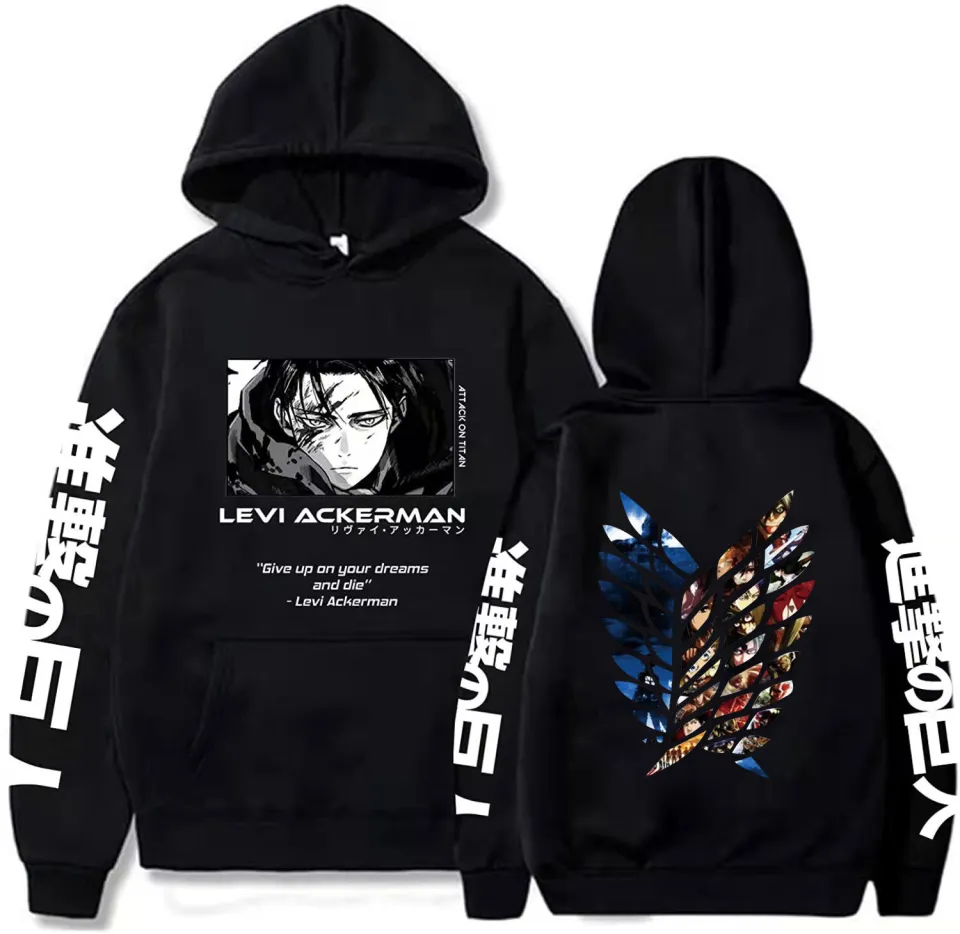 Sweat à Capuche Attack On Titan - Motif Eren Jaeger, Manches Longues, Taille XS-4XL, Pour Fans D'anime