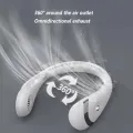 Portable Neck Fan, Foldable Neck Fan 360° Bladeless  mini fan Cooling Personal Neck Fan Rechargeable Hand-free Neck Fan with 3 Speeds for Travel, Outdoor, Home, Office, School, Camping. 