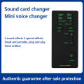 New Voice Changer Mini Portable 8 Voice Changing Modulator With Adjustable Voice Functions Phone Computer Sound Mic Tool. 