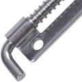 ICQURBT 6X Hardware Spring Loaded Metal Security Barrel Bolt Latch 3.5 Inch Long Silver Tone. 