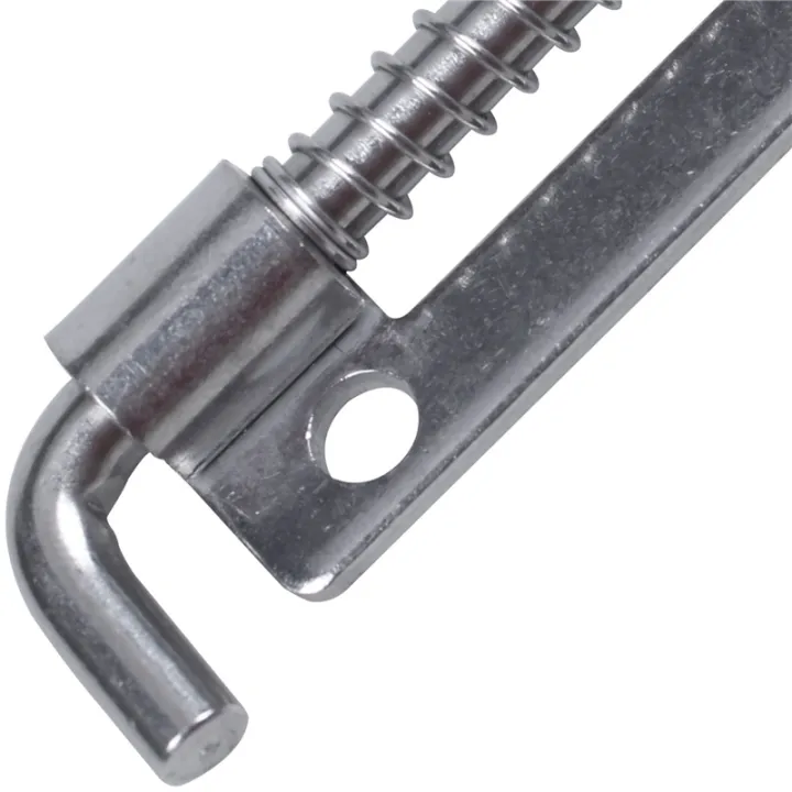 ICQURBT%206X%20Hardware%20Spring%20Loaded%20Metal%20Security%20Barrel%20Bolt%20Latch%203.5%20Inch%20Long%20Silver%20Tone%20-%20Image%202