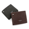 【Dream Sailing Store 】Korean Frosted Hinge Men's Wallet Short Outer Button Card Position Tri-Fold Bag Men's Wallet. 