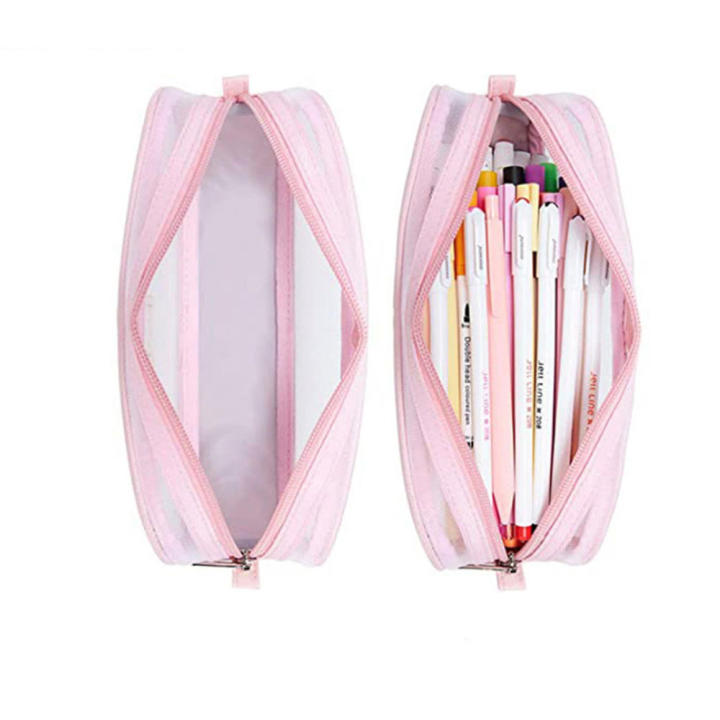 Pencil%20Case%20With%20Compartments%20Teen%20Girl%20Pencil%20Case%20Transparent%20Pencil%20Case%20Grid%20Mesh%20Pen%20Bag%20Multifunctional%20Organizer%20Box%20-%20Image%202