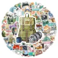 20/40pcs Travelling Stickers Hiking Picnic Explore Watercolor Stickers for Laptop Scrapbook Journal Kids Girls Boys Stickers. 