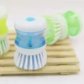 1Pcs Kitchen Wash Tool Pot Dish Brush Clean With Washing Soap Tool Dispenser Random Liquid Up Washing. 