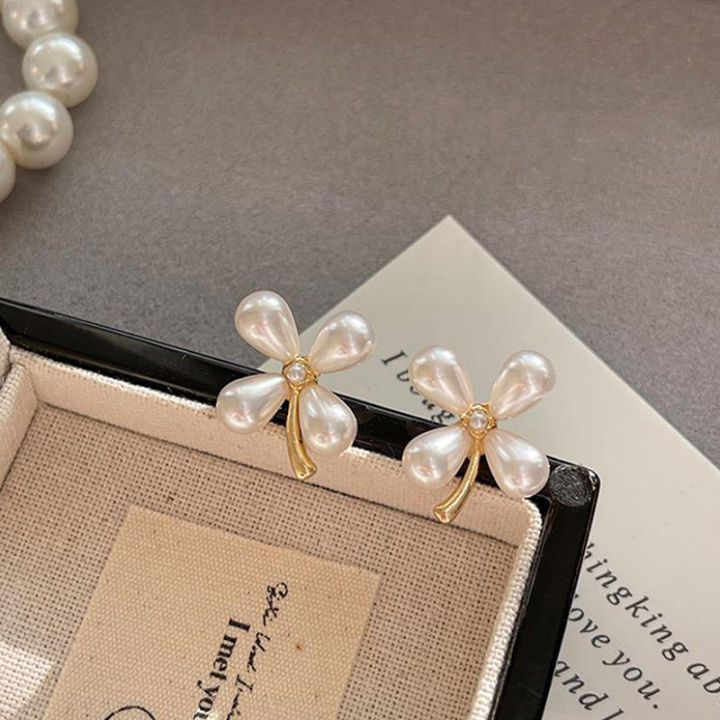 Fashion%20Simple%20Pearl%20Flower%20Stud%20Earrings%20For%20Women%20Wedding%20Jewelry%20Party%20Accessries%20Gifts%20-%20Image%204
