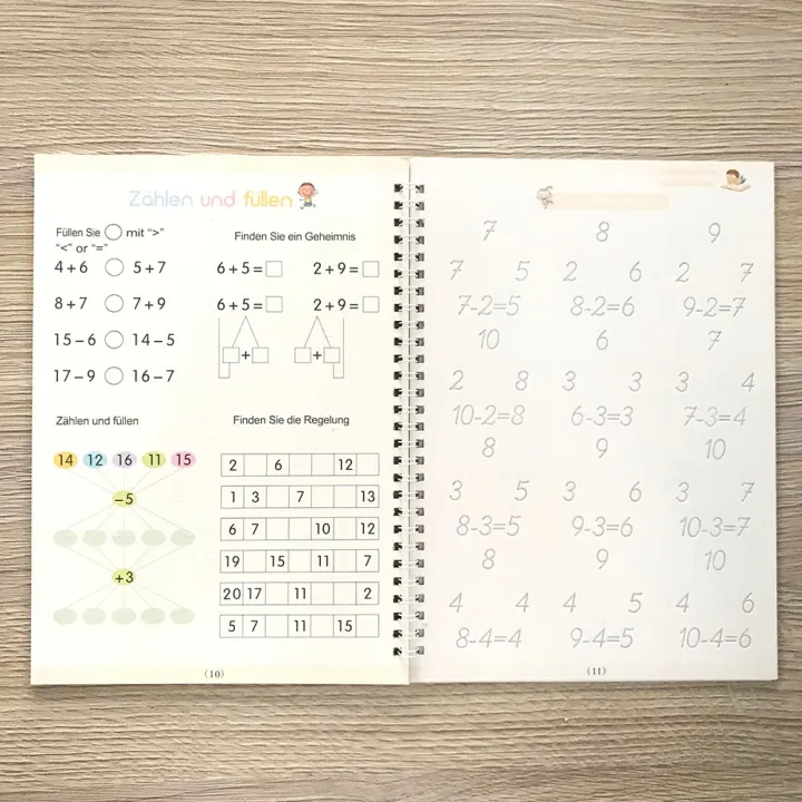 German%20Children's%20Books%2013x19cm%20Deep%20Groove%20Magic%20Book%20Alphabet%20Learning%20Numbers%20Free%20Handwritten%20German%20Magic%20Practice%20Copybook%20-%20Image%204