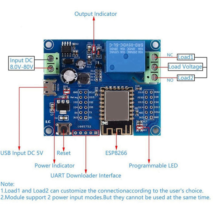 6X%20WIFI%20Relay%20Controller%20Module,%20DC%205V%208V-80V%20ESP8266%20Wireless%20Controller%20Module%20ESP-12F%20for%20IOT%20Smart%20-%20Image%206